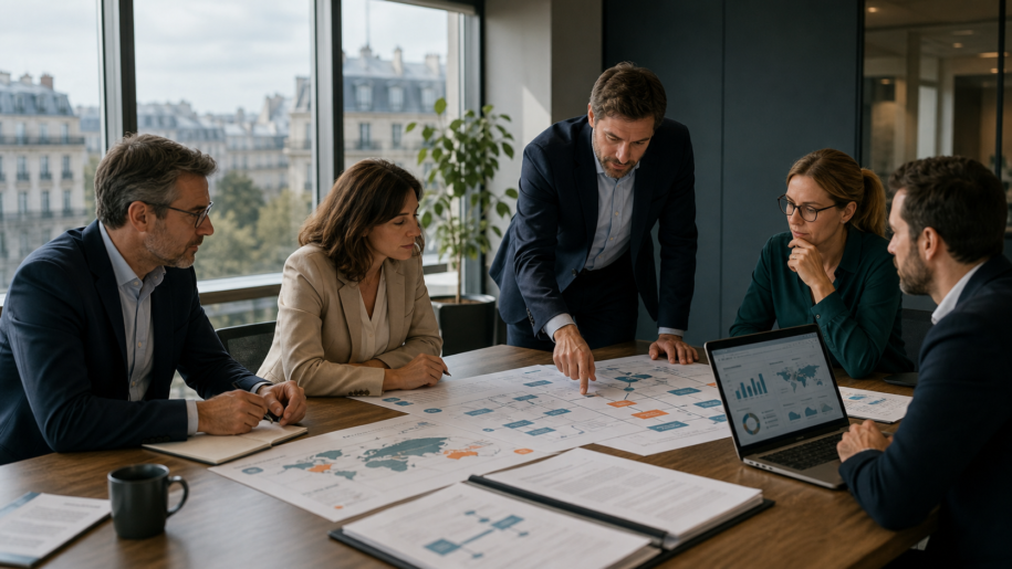 Atelier de stratégie cloud avec cartographie de réversibilité et contrats fournisseurs.